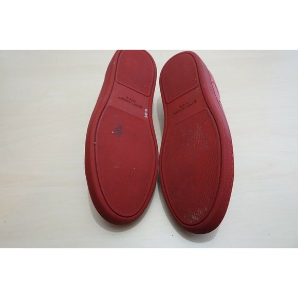Saint Laurent Red Court Classic Low Sneakers SL/01 Sz 41 / 8 Made in Italy - Picture 6 of 9